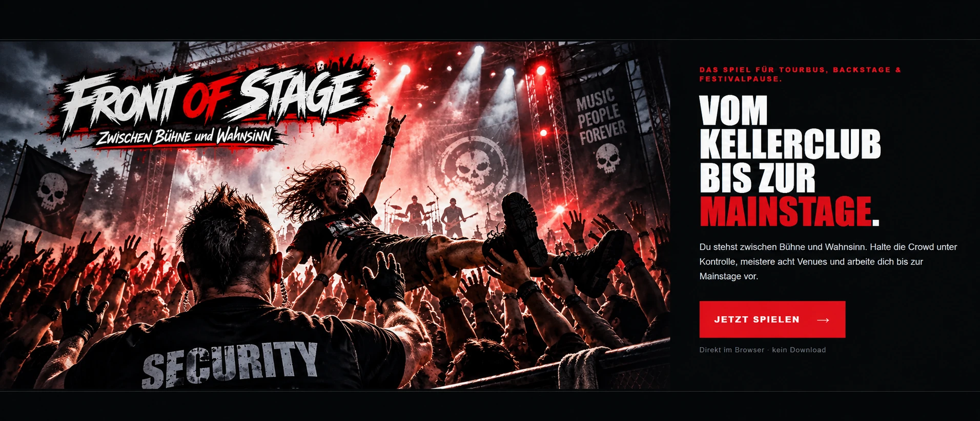 FRONT OF STAGE – Vom Kellerclub bis zur Mainstage